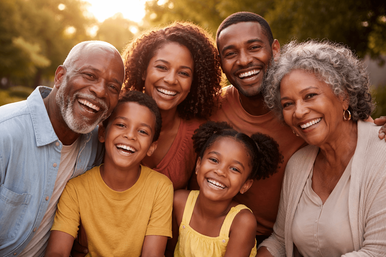 A multi-generational family preserving their legacy